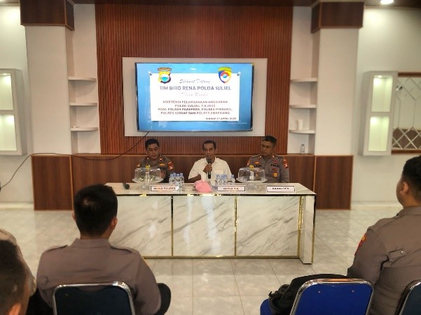 Kegiatan Asistensi Penggunaan Anggaran TW I TA 2025 di Polres Sidrap