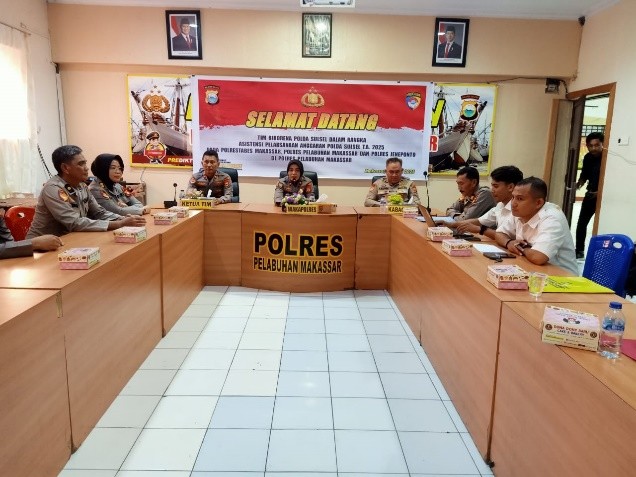 Kegiatan Asistensi Penggunaan Anggaran TW I TA 2025 Di Polres Pelabuhan Makassar