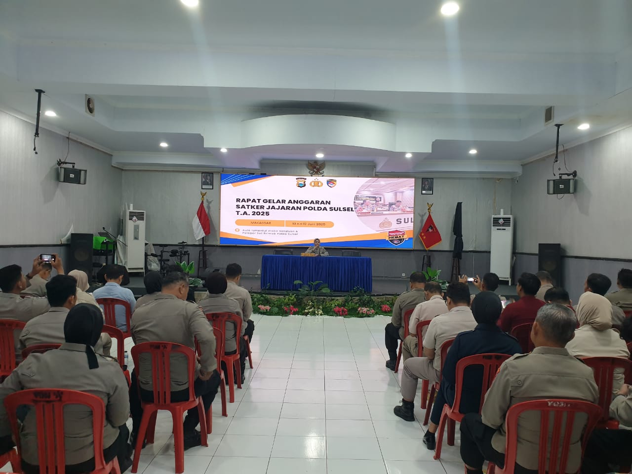 Rapat Gelar Anggaran Satker Jajaran Polda Sulsel T.A. 2025